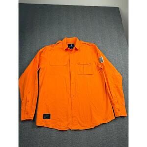Rocawear Classic Men's Orange Button Up Shirt Size Large